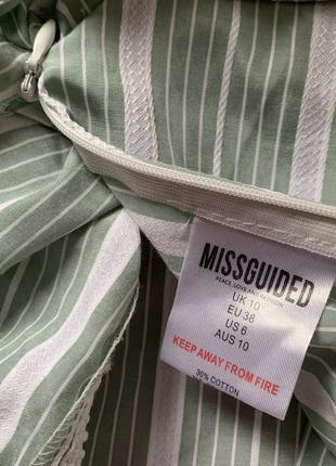 Полосатый летний кроп топ missguided4 фото