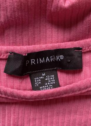 Рожева футболка у рубчик primark3 фото