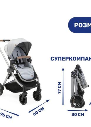 Коляска для новонароджених 2 в 1 chicco best friend pro light (вітрина)4 фото