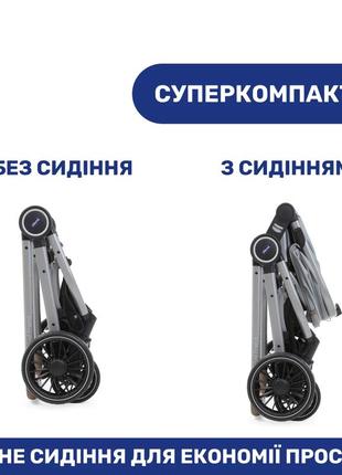 Коляска для новонароджених 2 в 1 chicco best friend pro light (вітрина)5 фото