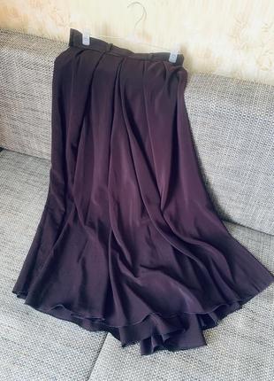 Длинная шелковая юбка1 фото