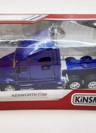 Машинка kenworth t700 синій kinsmart (kt5357w)