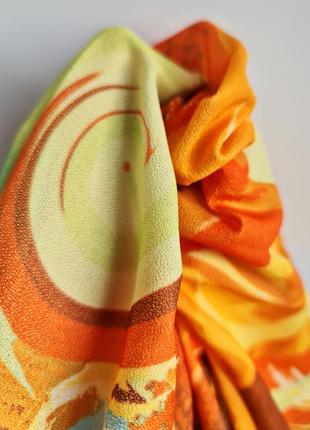 Розкішна тканина з принтом облич різнокольорова тканина літня5 фото