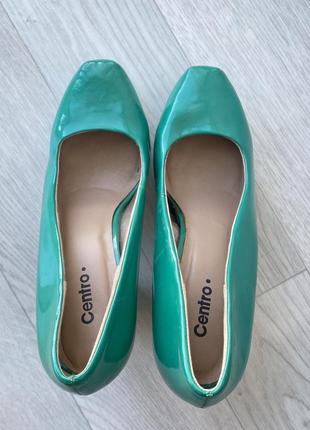 Зеленые туфли centro, 40 размер3 фото
