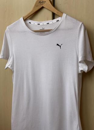 Белоснежная спортивная футболка от puma оригинал2 фото