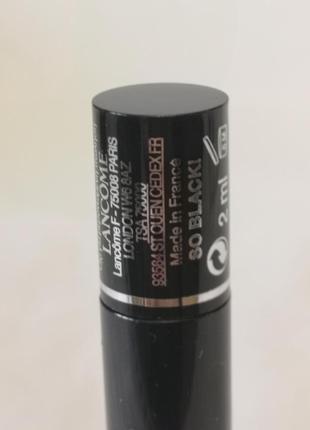 Lancome hypnose doll eyes підкручуюча подовжуюча туш для вій у відтінку so black, 2 мл3 фото