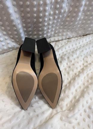 Женские черные замшевые туфли лодочки angelo vera6 фото