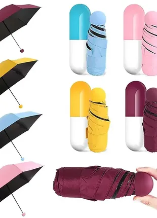 Мини-зонтик в чехле – капсула. capsule umbrella5 фото