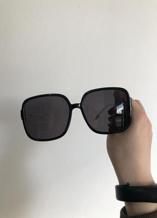 Квадратные черные солнцезащитные солнечные темные очки от солнца, очки5 фото