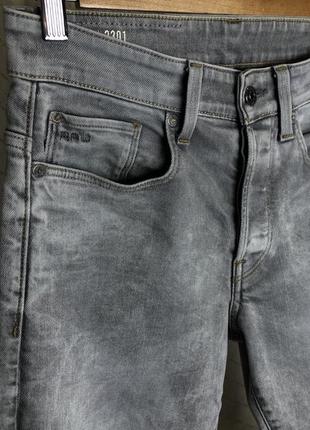 Джинсы g-star raw модель 3301 tapered. размер w28 l32 хлопковые зауженные базовые плотные брюки2 фото