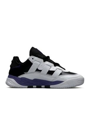 Кроссовки кроссы adidas originals niteball white black purple4 фото