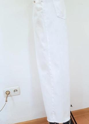 Zara білі укорочені джинси кюлоти5 фото