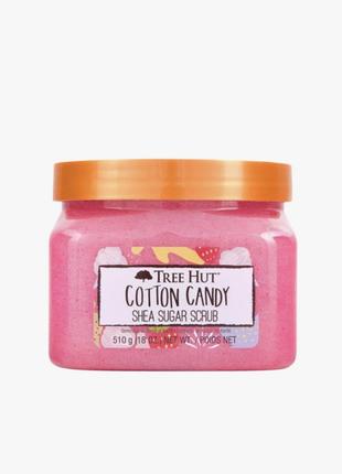 Органічний скраб для тіла "цукрова вата" tree hut cotton candy sugar scrub 510g , 510г1 фото