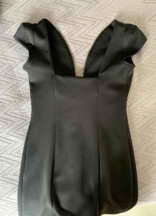 Шикарне чорне класичне плаття олівець3 фото
