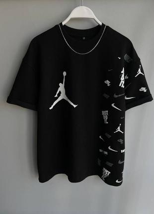 Футболка air jordan черная / мужские брендовые футболки аэр джордан