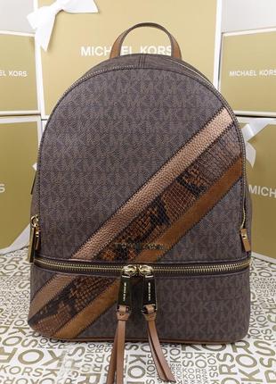 Рюкзак michael kors brown rhea medium оригинал майкл корс1 фото