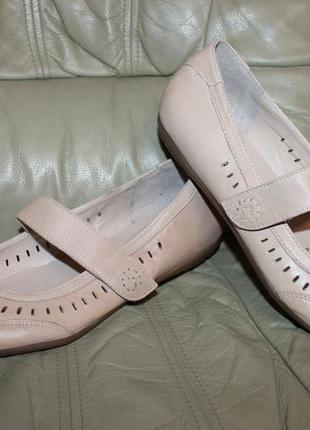 Кожаные туфли wider fit debenhams, uk 6 ,eur 39, стелька 25,5 см