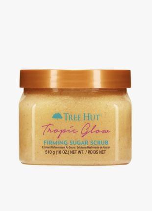 Сахарный скраб для тела "тропическое сияние" tree hut tropic glow sugar scrub, 510г1 фото