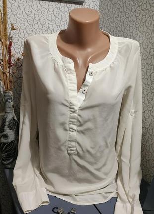 Белая шелковая блузка10 фото