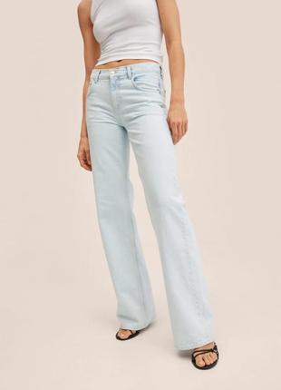 Широкі довгі джинси від mango, 34, 36р, оригінал