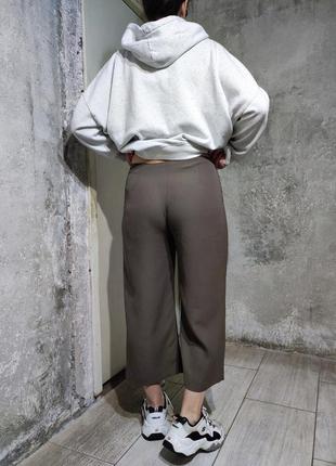 Кюлоты бермуды брюки штаны женские широкие свободные крой посадка9 фото