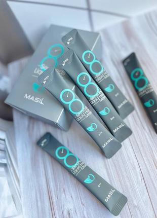 Маска для об'єму волосся Intense Overnight Mask Rosehip and Hyaluronic GREEN salon liquid hair mask