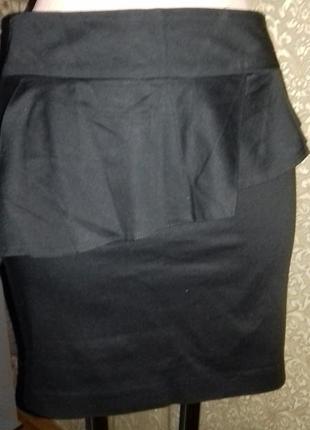 Черная юбка в школу, вуз, офис новая4 фото