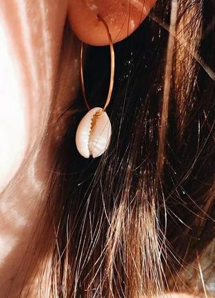 Серьги с рамкой