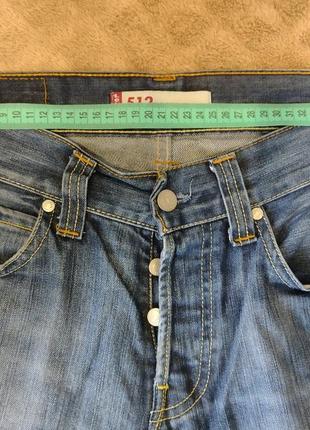 Levis 512 — модель із ширінкою на ґудзиках w 31 l 327 фото