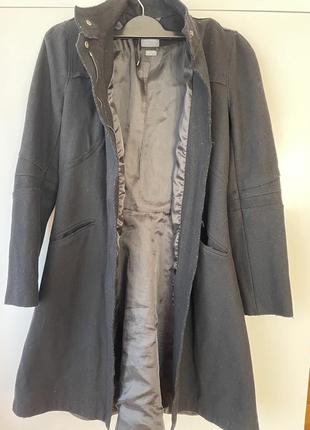 Armani exchange черное пальто шерсть женская s1 фото