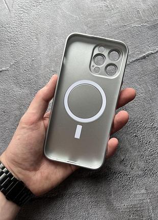 Матовий силіконовий чохол з magsafe для iphone 11 / 12 / 13 / 14 / 15 pro max 3