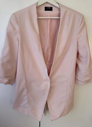 Оodji нежно розовый пиджак s