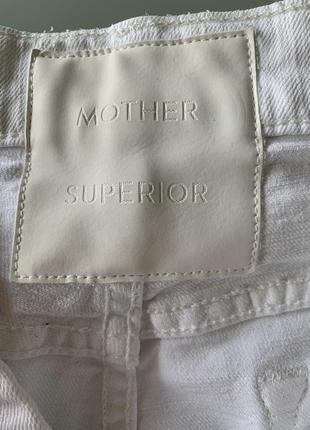 Укороченные белые джинсы mother, usa, оригинал, xs, s8 фото