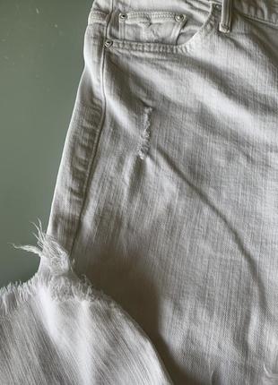 Укороченные белые джинсы mother, usa, оригинал, xs, s7 фото