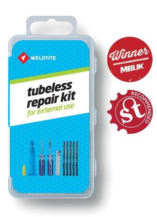 Ремкомплект weldtite 01014 tubeless repair kit, для безкамерних шин (повний)