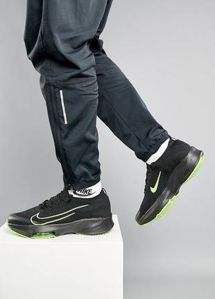 Мужские кроссовки nike air zoom tempo next% all black green,человеческая обувь,кроссовки
