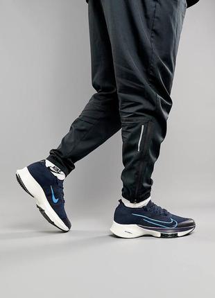 Мужские кроссовки nike air zoom tempo next% dark blue, логоловая обувь, кроссовки5 фото