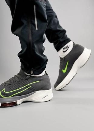 Мужские кроссовки nike air zoom tempo next% dark grey, логоловая обувь, кроссовки7 фото