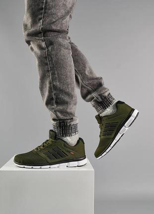 Мужские кроссовки adidas climacool green white,человещая обувь, кроссовка