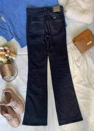 Armani jeans джинсы s m оригинал, клеш, высокая посадка