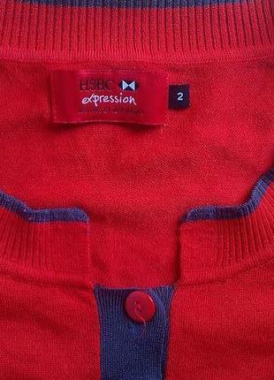 Красная кофта кардиган 4