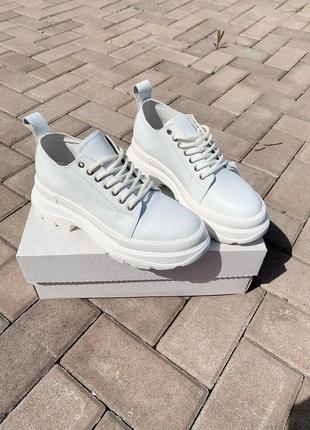 Шкіряні снікерси  papaya