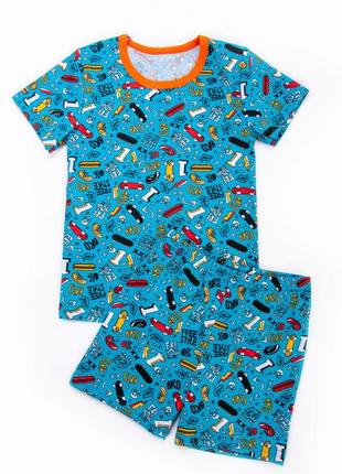 Летний комплект для мальчика, летний комплект, летний костюм для мальчика, футболка и шорты4 фото