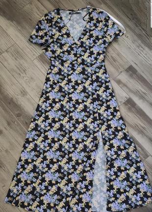 Платье миди в цветочный принт missguided6 фото