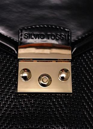 New silvio tossi switzerland лаковая кожанная сумка /8042/6 фото