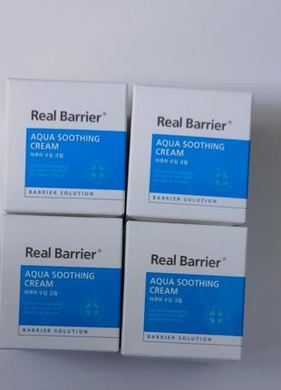 Гелевий крем для інтенсивного зволоження real barrier aqua soothing gel cream - 50 млгелевий крем дл1 фото