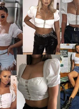 Кроп топ на крючках i saw it first