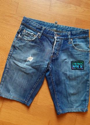 Шорты dsquared 2 рваные джинсовые потертые balmain5 фото