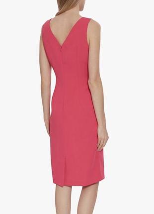 Сукня з поясом фуксія massimo dutti ярко-розовое платье с вырезом платье с распоркой платье футляр