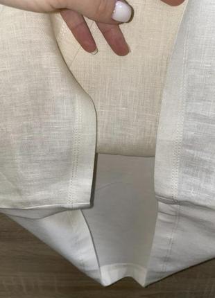 Льняна футболка max mara блуза футболка экрю футболка с декором футболка с льна льняная футболка оригинал6 фото